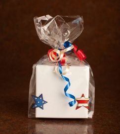 明確なチョコレート食品包装の袋/クリスマスのチェロのギフト袋