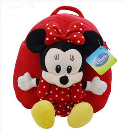 美しいディズニーは女の赤ちゃんのための学校のバックパックのミニー マウスのランドセルをからかいます