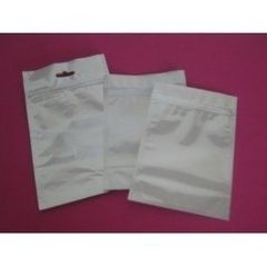 白い銀色のジッパーが付いている袋を調理する 3 側面の習慣によって印刷されるアルミ ホイル