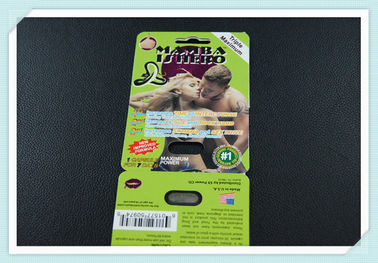 Standard Blister Card Packaging For Male Enhancement Pills Hanging Cards Packaging