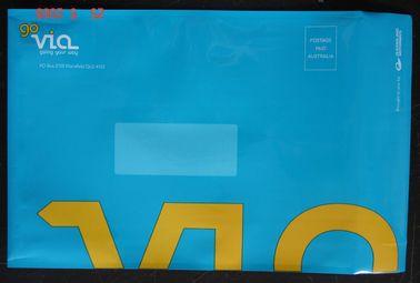 出荷の衣類のためのポリ袋を郵送している青によって金属で処理される付着力のシール