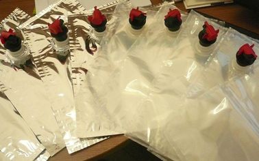 口、ワイン ジュースのための銀製の胸当て袋が付いている箱のプラスチック柔軟材包装再使用可能な袋