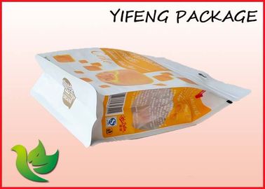 乾燥したフルーツのためのジッパーの上が付いているプラスチックによって並べられるペーパー平底の袋